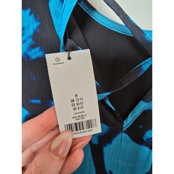 Topshop NWT Ruffle Chuck on Midi Dress Size 8 -10 - Picture 7 of 9